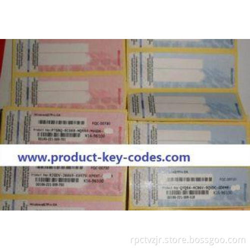 Win 7 Professional 64 Bit , Windows Product Key Sticker